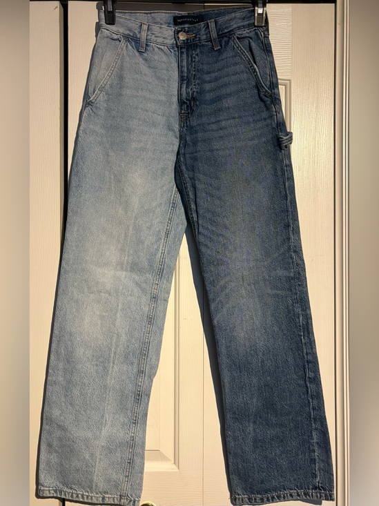 Aeropostale Denim - Aeropostale 90’s Baggy Two-Tone Blue wide leg Jeans